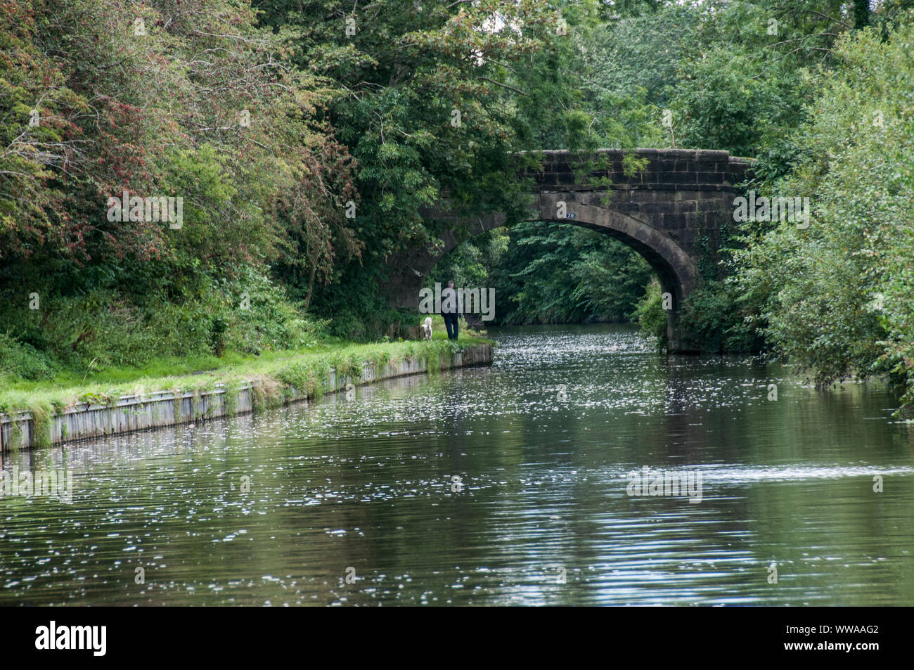 Um Lancashire - Leeds - Liverpool Canal Stockfoto