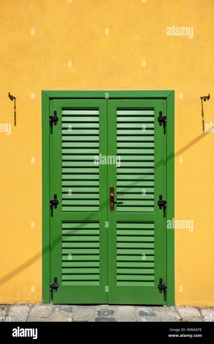 Tür in die Stadt Sibiu, Rumänien Stockfoto