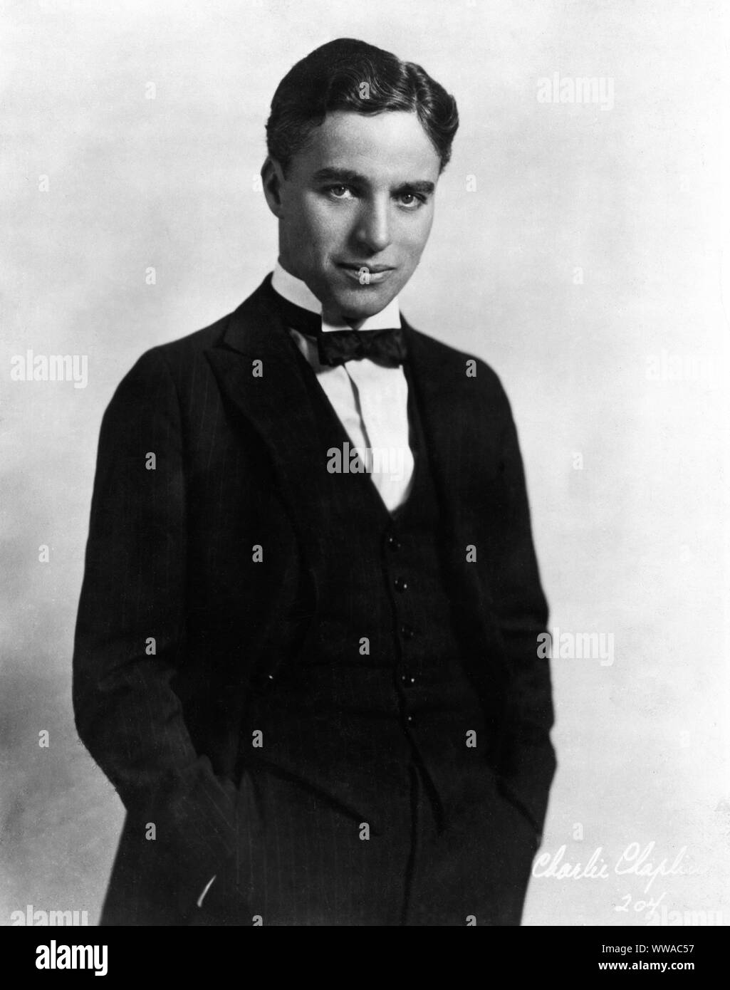 CHARLIE CHAPLIN Porträt ca. 1922 Als sich Charles Chaplin Produktionen Stockfoto