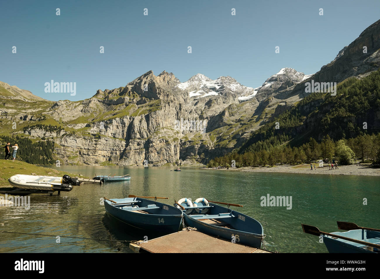 Berieben See, in den Schweizer Alpen Stockfoto