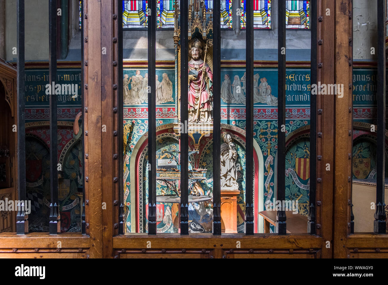 Historische Zentrum von Gent, Flandern, Belgien, EU. Stockfoto