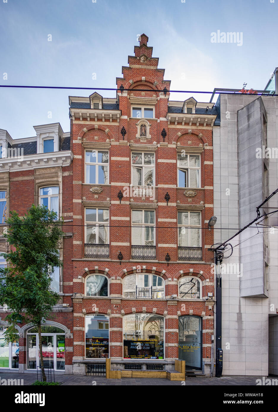 Historische Zentrum von Gent, Flandern, Belgien, EU. Stockfoto
