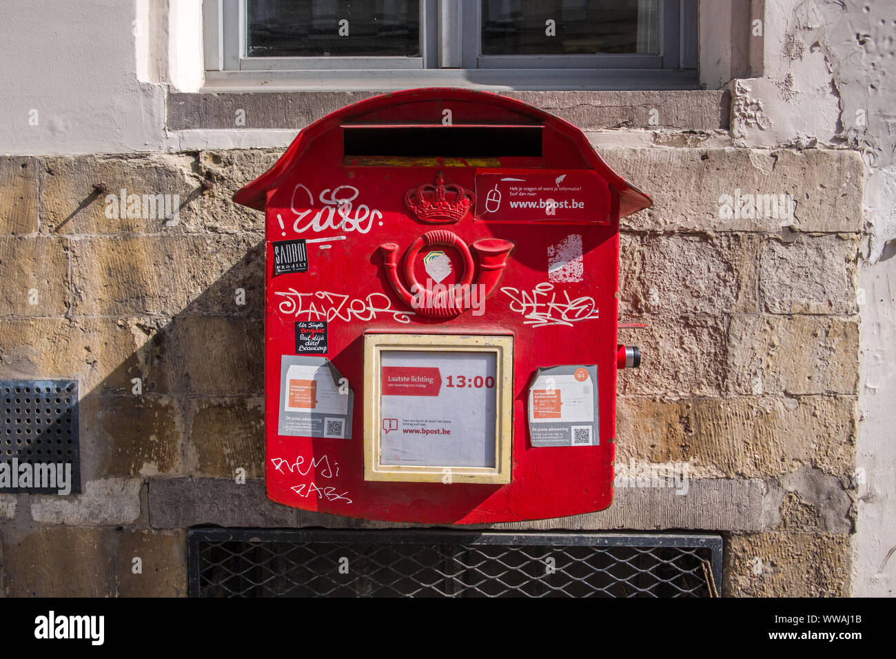 Historische Zentrum von Gent, Flandern, Belgien, EU. Stockfoto