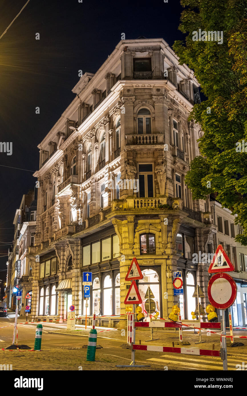 Historische Zentrum von Gent, Flandern, Belgien, EU. Stockfoto