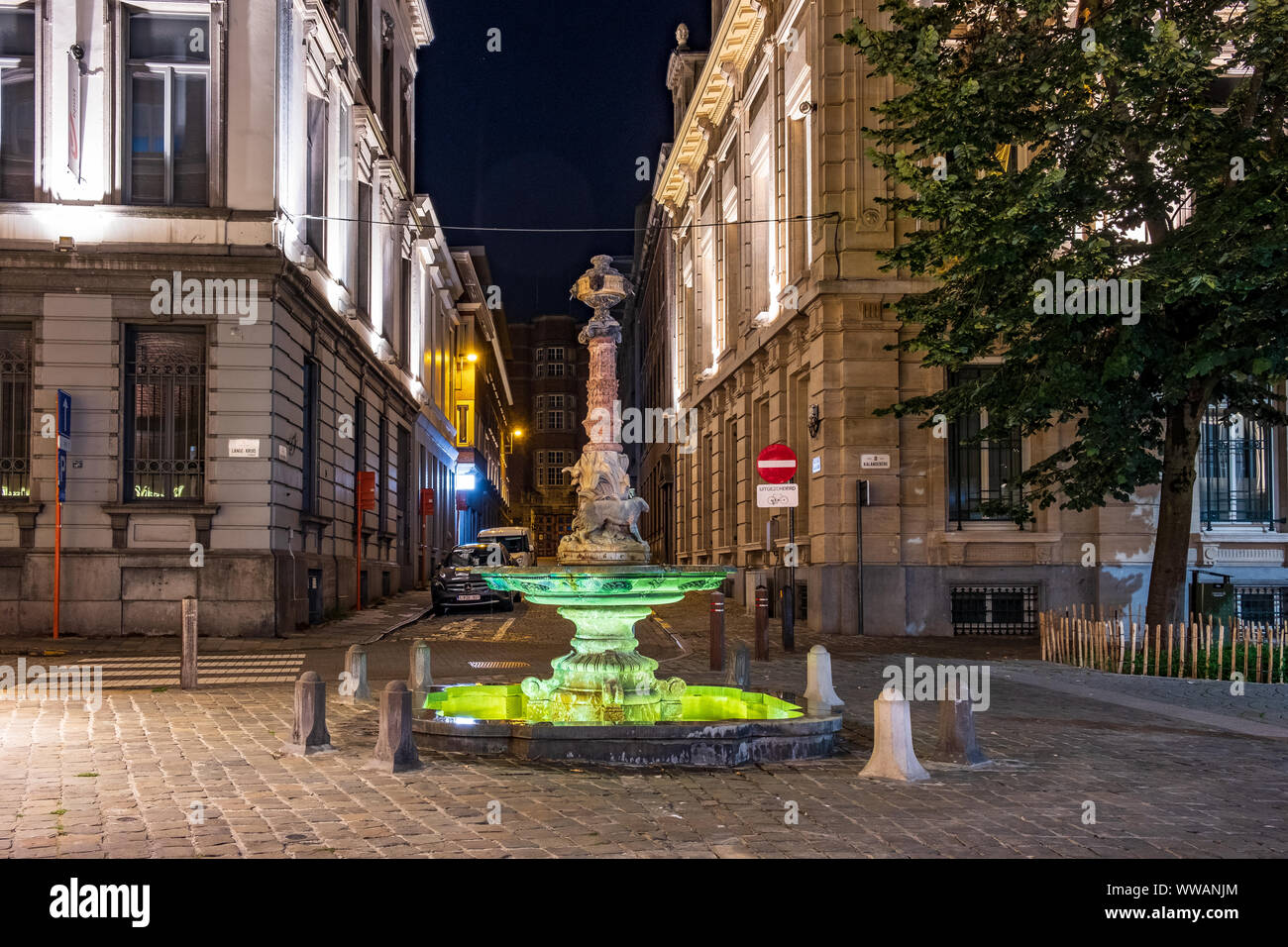 Historische Zentrum von Gent, Flandern, Belgien, EU. Stockfoto