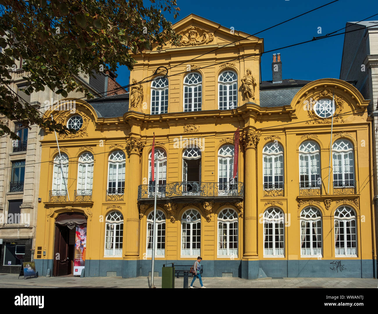 Historische Zentrum von Gent, Flandern, Belgien, EU. Stockfoto