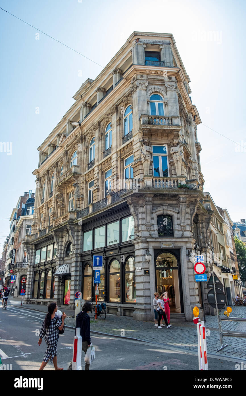 Historische Zentrum von Gent, Flandern, Belgien, EU. Stockfoto