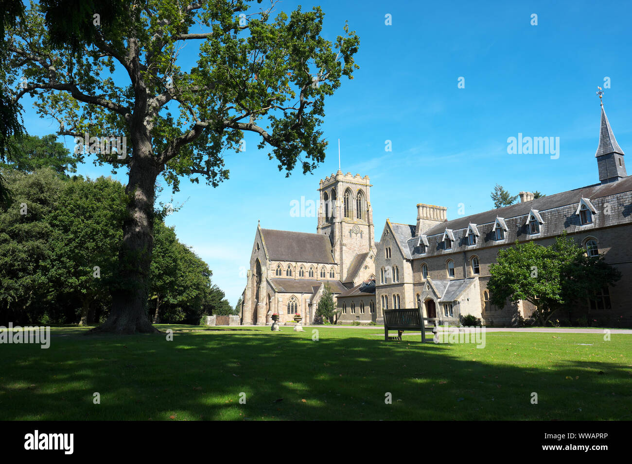 Belmont Abbey außerhalb von Hereford, Herefordshire, UK ist eine Katholische Benediktinerkloster. Stockfoto