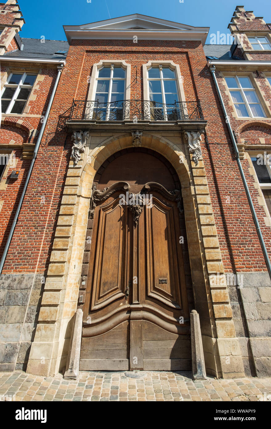 Historische Zentrum von Gent, Flandern, Belgien, EU. Stockfoto