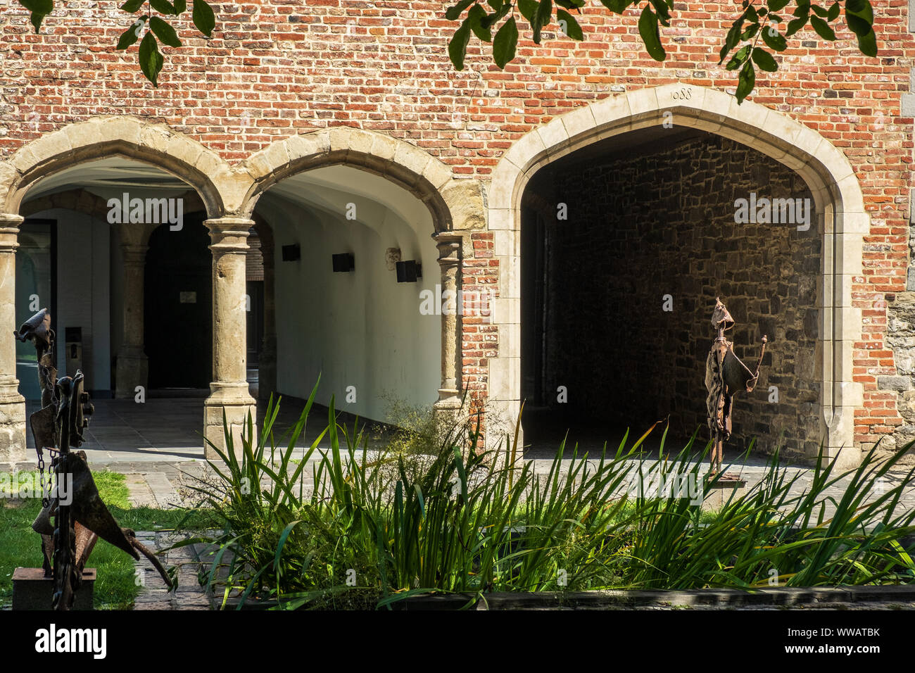 Historische Zentrum von Gent, Flandern, Belgien, EU. Stockfoto