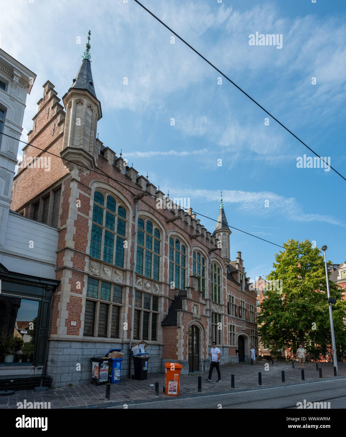Historische Zentrum von Gent, Flandern, Belgien, EU. Stockfoto