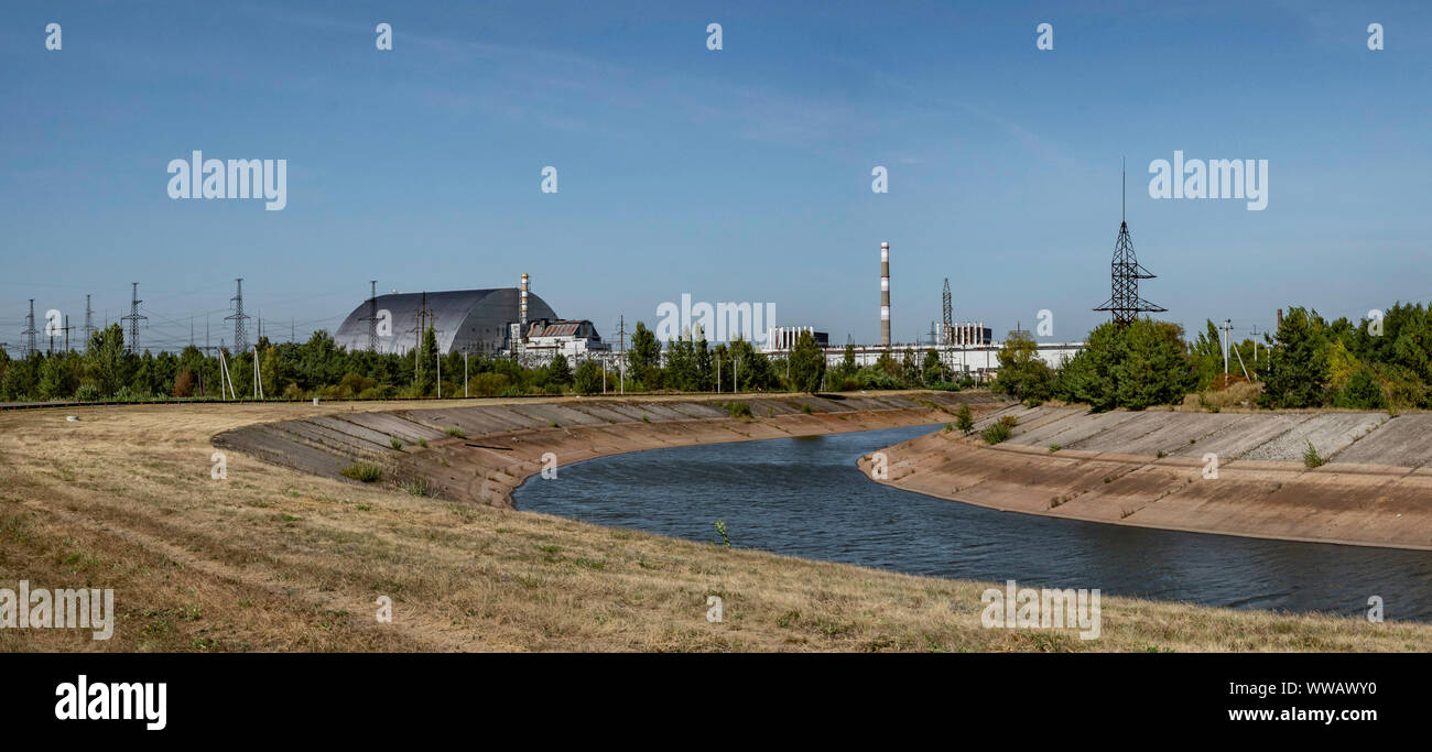 Das Kernkraftwerk von Tschernobyl Stockfoto