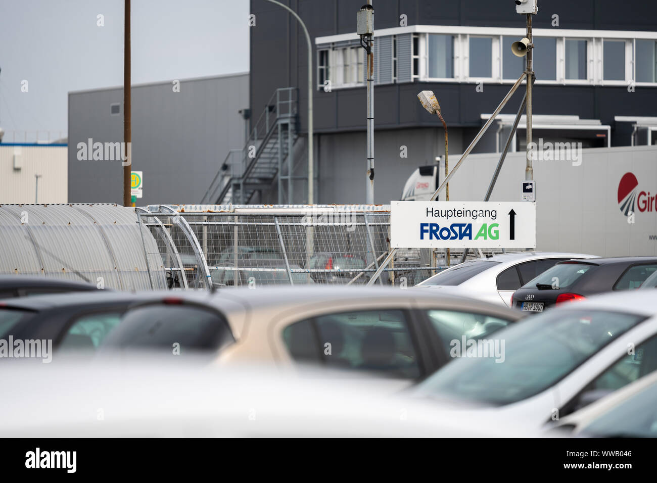 Bremerhaven, Deutschland, September, 13, 2019: FrostaAG in Bremerhaven, Deutschland, für die Produktion von Fisch Sticks und andere Tiefkühlprodukte Stockfoto