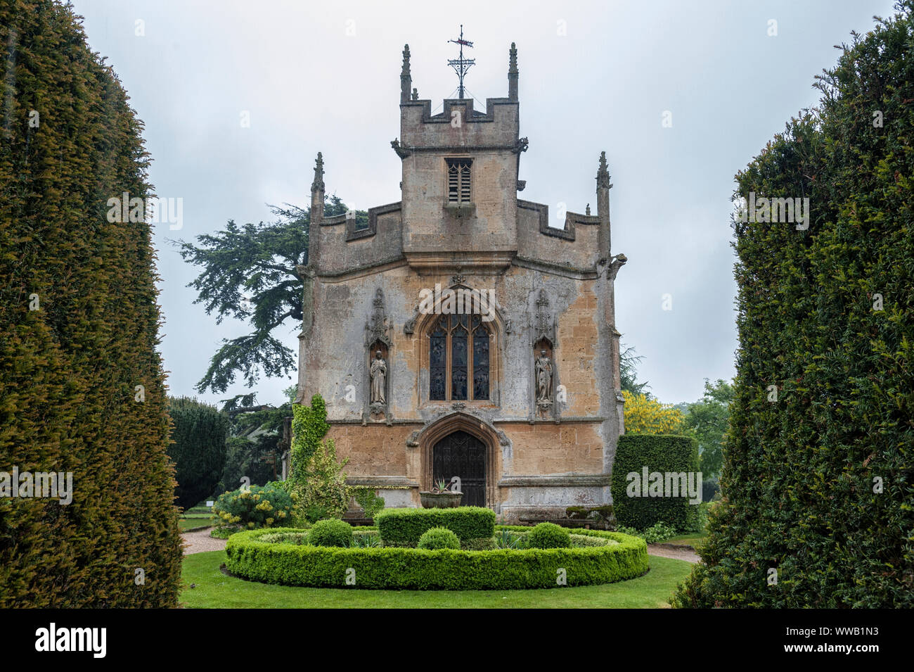 St. Mary's Chapel, die buriel Ort der Catherne Parr die 6. Frau von König Heinrich VIII. in Sudeley Castle, Winchcombe, Gloucestershire, England Stockfoto