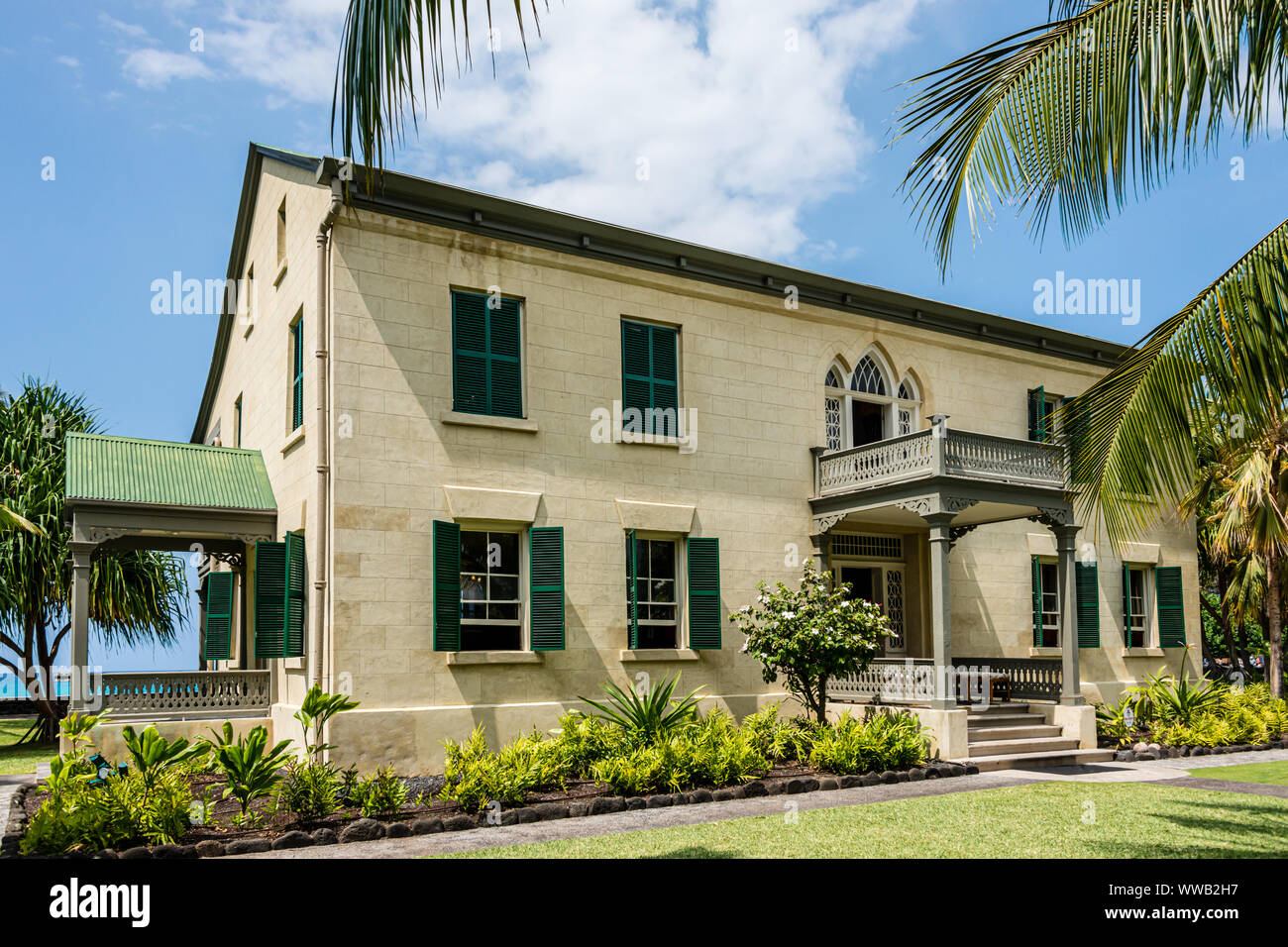 Hawai'i, die grosse Insel, Hulihe'e Palace Stockfoto