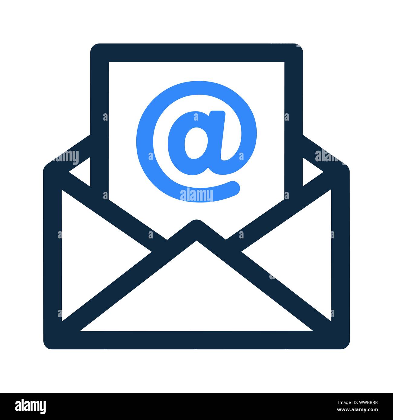 Schöne, liebevoll gestalteten E-Mail, Neue E-Mail Symbol. Gut organisiert und voll editierbar Vektor icon. Stock Vektor