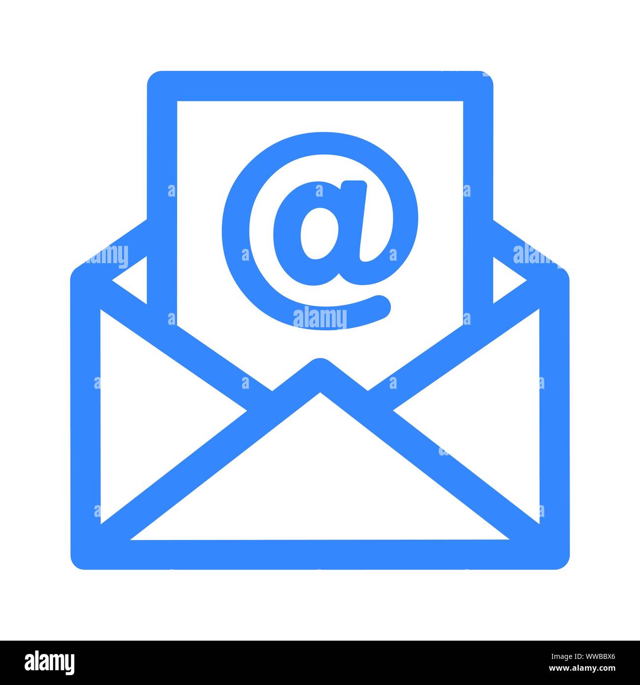 Schöne, liebevoll gestalteten E-Mail, Neue E-Mail Symbol. Gut organisiert und voll editierbar Vektor icon. Stock Vektor