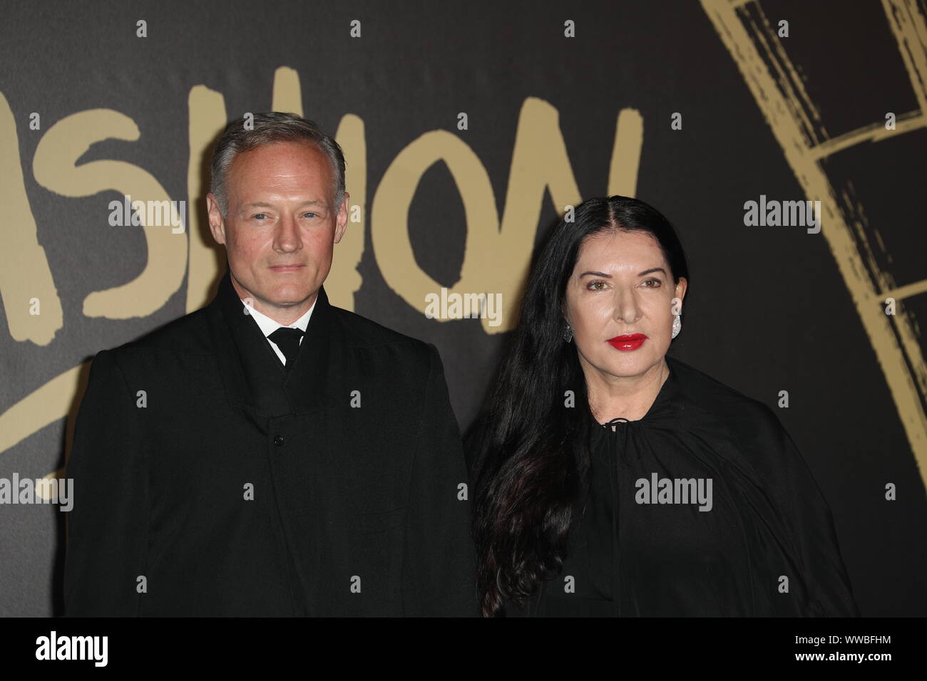 London, UK, 14. September 2019, Marina Abramovic an Naomi Campbell's Fashion für Entlastung. Quelle: Uwe Deffner/Alamy leben Nachrichten Stockfoto