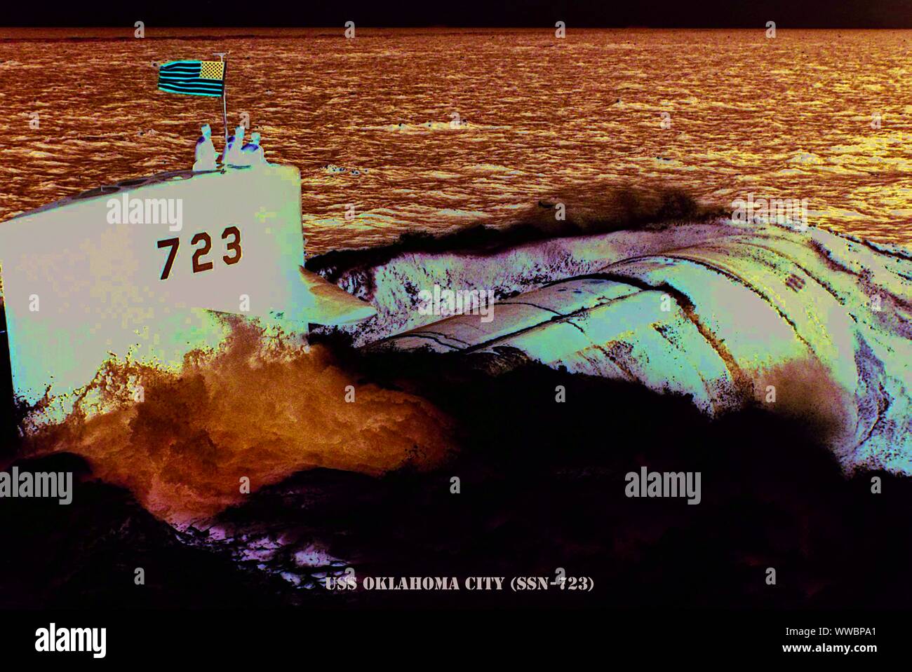 USS OKLAHOMA CITY (SSN-723) Stockfoto