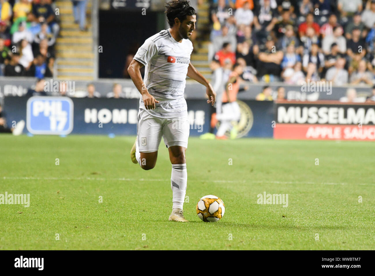 Chester, Pennsylvania, USA. 14 Sep, 2019. LAFC player, CARLOS VELA (10), die in Aktion gegen die Union während des Spiels an Talen Energie Stadion in Chester, Pennsylvania Credit: Ricky Fitchett/ZUMA Draht/Alamy leben Nachrichten Stockfoto