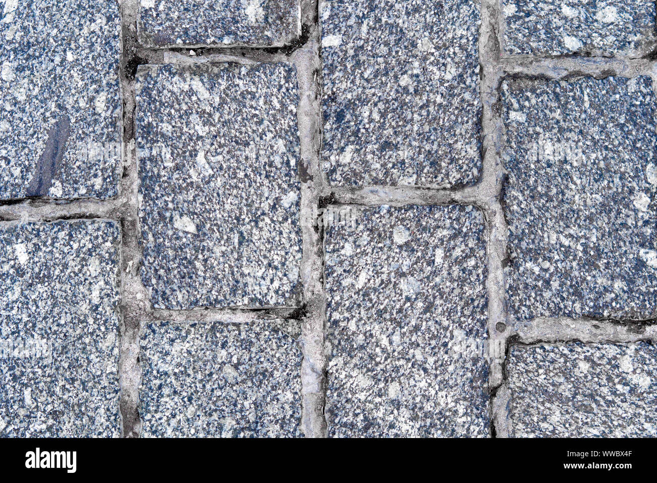 Einer alten Mauer angehäuft von grauen Stein blockiert. Stockfoto