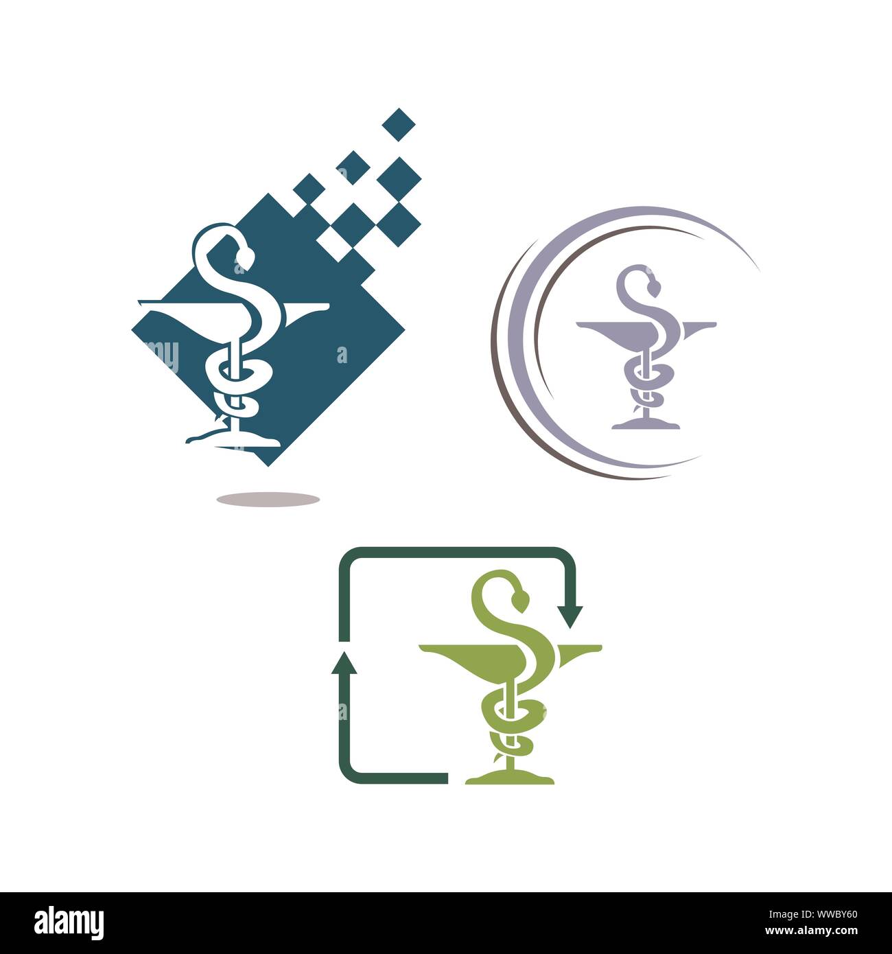 Healthcare medizinische Ambulanz Krankenhaus Apotheke logo Vektor Symbol Vorlage Abbildung Stock Vektor