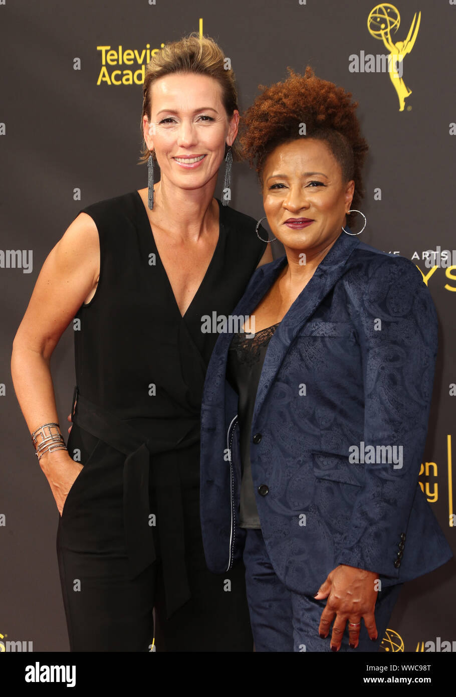 Los Angeles, USA. 14 Sep, 2019. Alex Sykes, Wanda Sykes, 2019 Creative Arts Emmy Awards auf der Microsoft Theater in Los Angeles, Kalifornien, am 14. September 2019. Credit: Faye Sadou/Medien Punch/Alamy leben Nachrichten Stockfoto