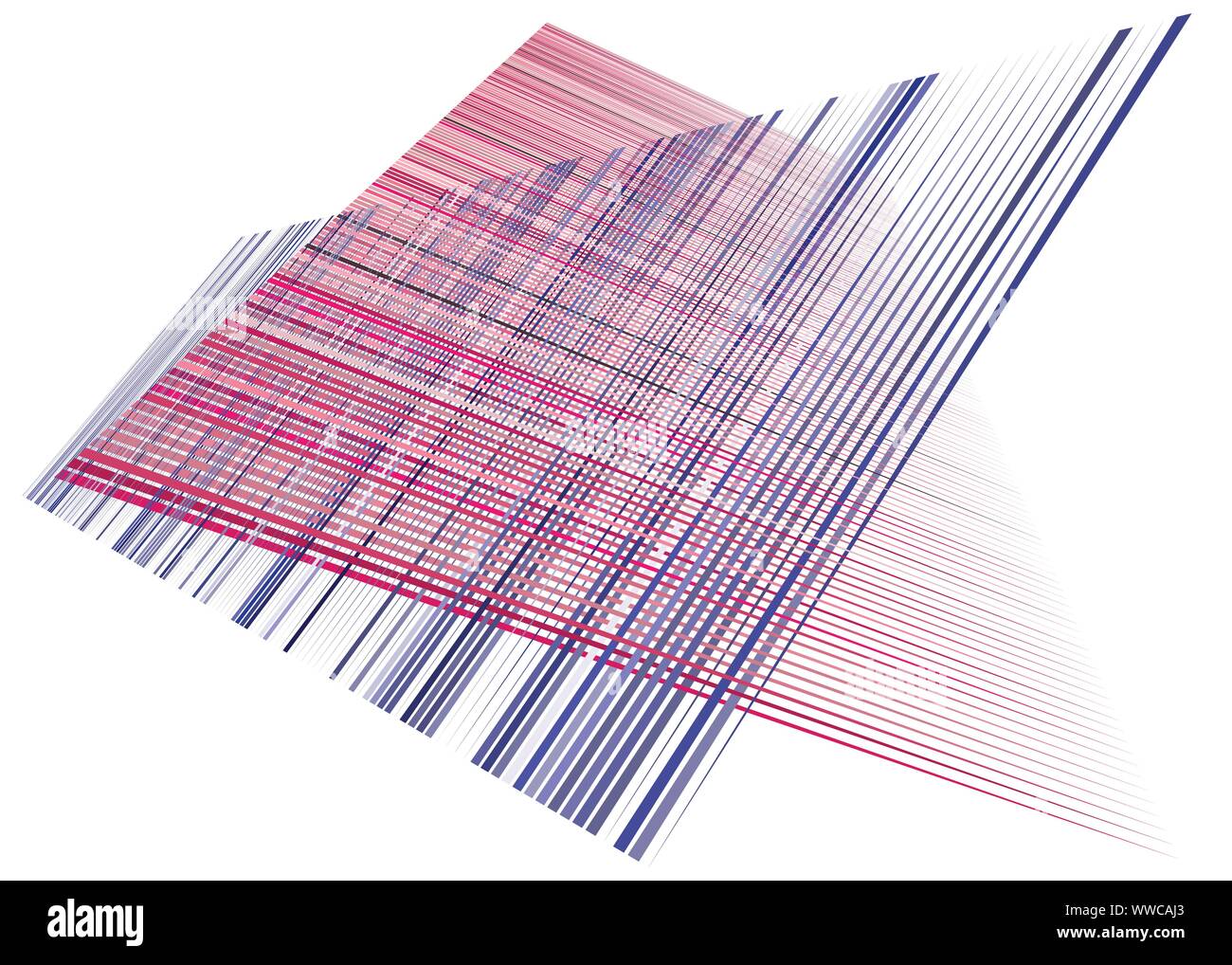 Raster, Gitter mit dynamischen Linien. Schneidende streifen. Unregelmäßiges Gitter, gitter Textur. Verriegelung, Criss-cross abstrakte geometrische Abbildung: Stock Vektor