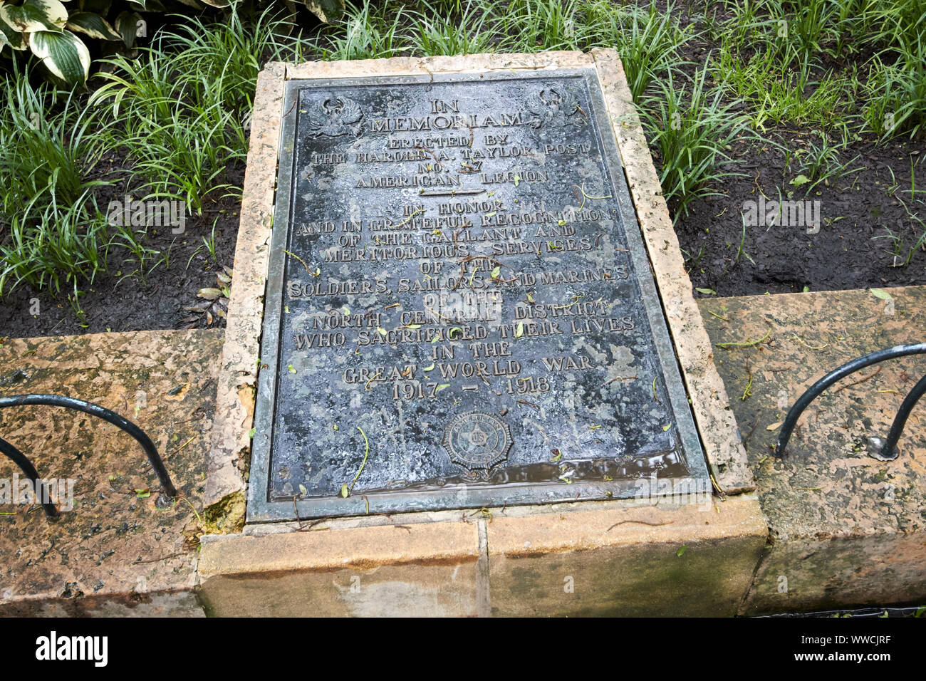 Ersten Weltkrieg Memorial Water Tower Place Chicago, Illinois USA Stockfoto