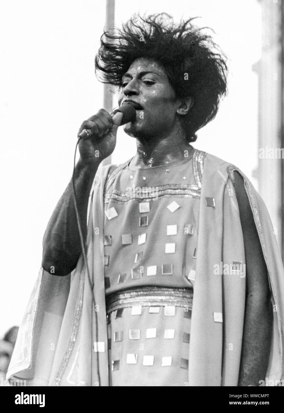 LITTLE RICHARD z.b. Richard Wayne Penniman amerikanische Musiker in Gröna Lund Stockholm Stockfoto