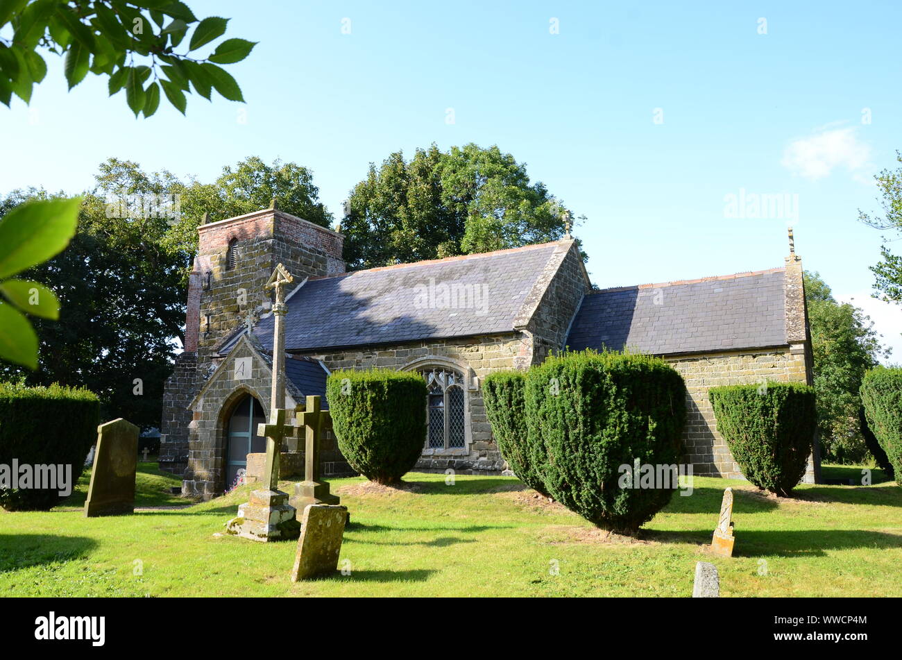 St Margaret's Church, Somersby, Lincs. UK. Alfred, Lord Tennyson Vater George war Rektor hier bis zu seinem Tod im Jahr 1831 Stockfoto