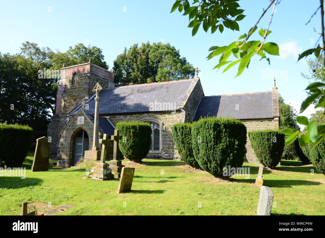 St Margaret's Church, Somersby, Lincs. UK. Alfred, Lord Tennyson Vater George war Rektor hier bis zu seinem Tod im Jahr 1831 Stockfoto