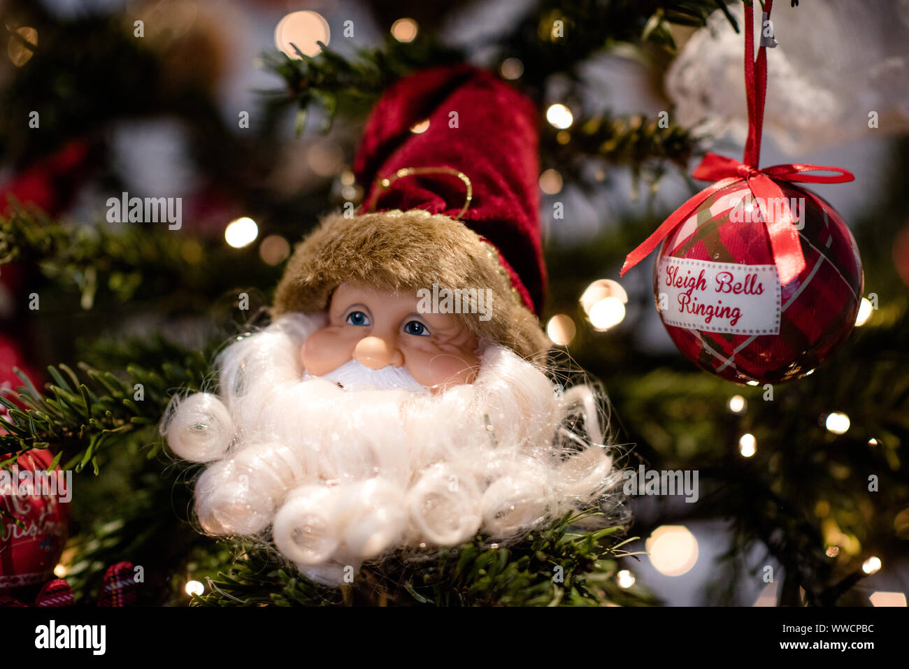 Vater Weihnachtskugel. Stockfoto