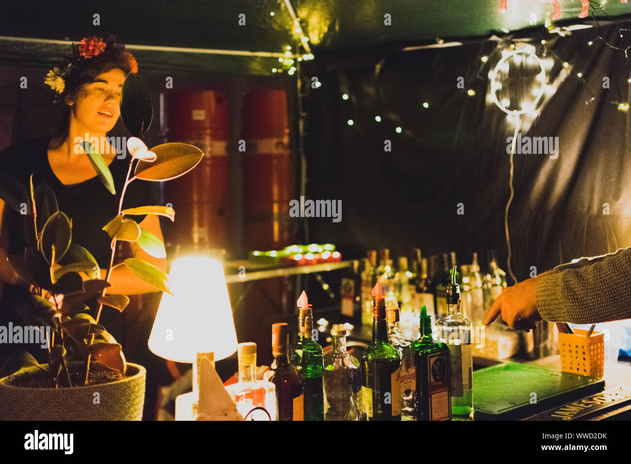 Live-Veranstaltung in Prag, Mexikanisches Festival Stockfoto