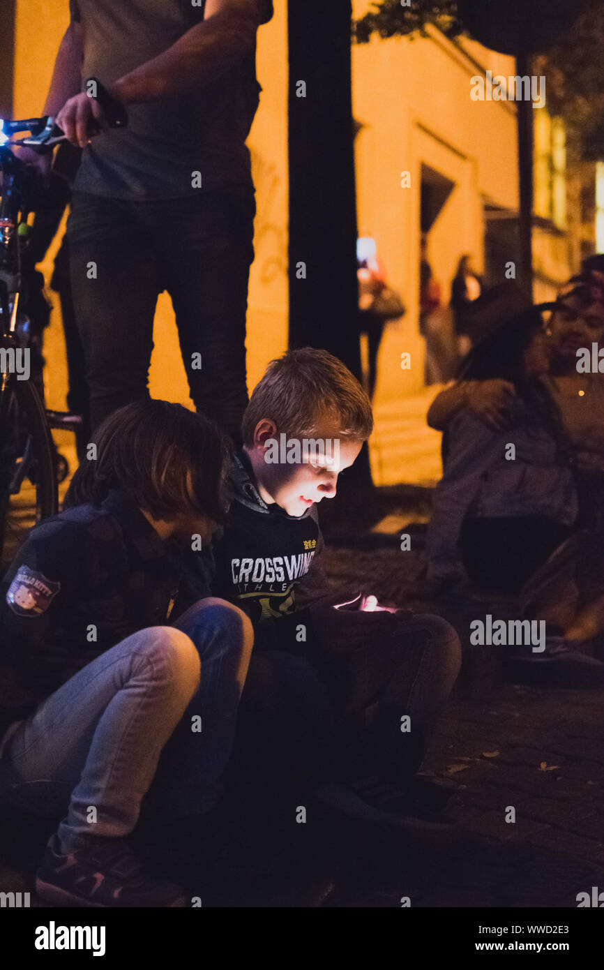 Live-Veranstaltung in Prag, Mexikanisches Festival Stockfoto