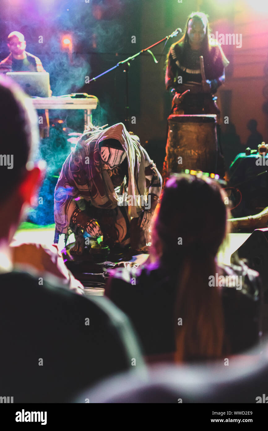 Live-Veranstaltung in Prag, Mexikanisches Festival Stockfoto