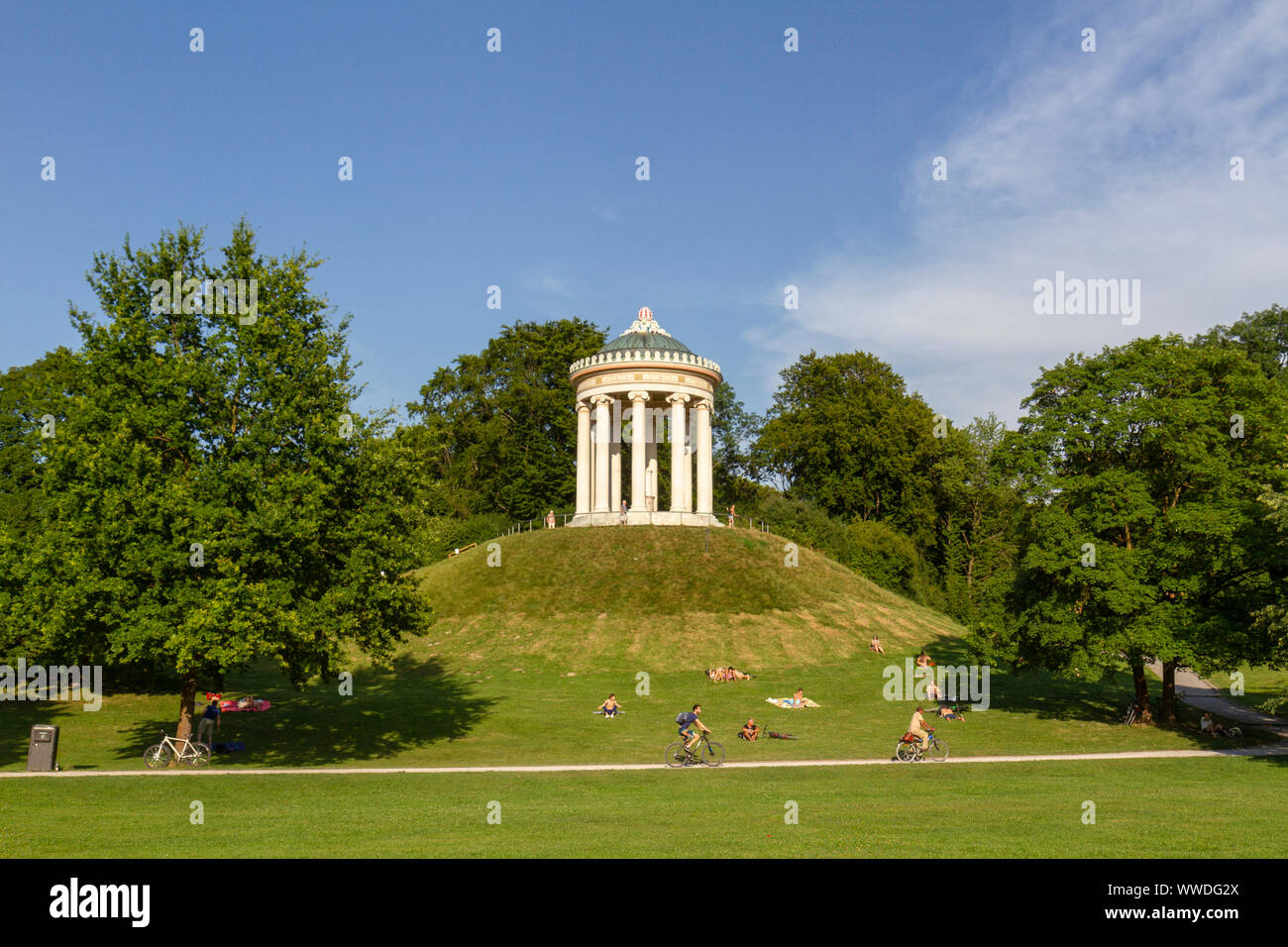 Monopteros Im Englischen Garten Englischer Garten Stockfotos