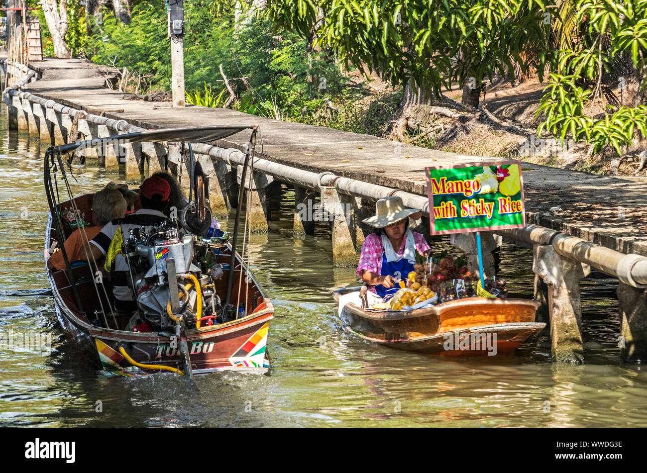 Damnoen Saduak Floating Market Thailand Stockfoto