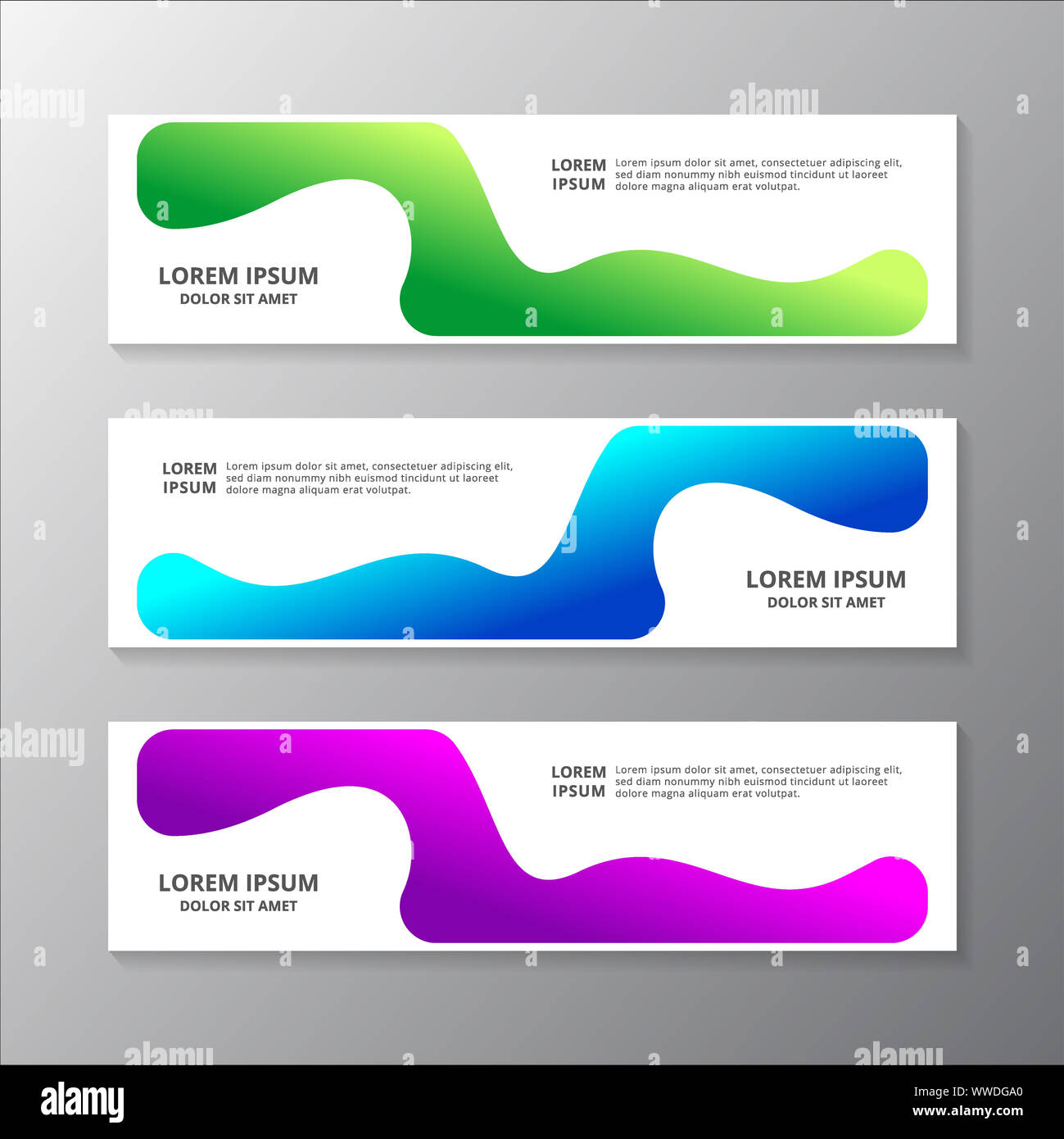 Abstrakte Flussigkeit Banner Vorlage Gradient Farbe Modernes Layout Web Kopfzeile Fusszeile Werbung Vektor Stockfotografie Alamy