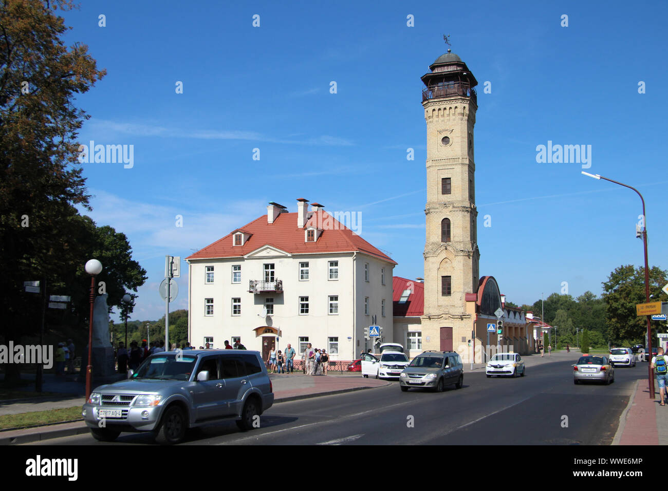 Museum der Fire-Service Geschichte und Wachtturm wird in Grodno, Weißrussland am 30. August 2019 © Michal Fludra/Alamy Live Nachrichten gesehen Stockfoto