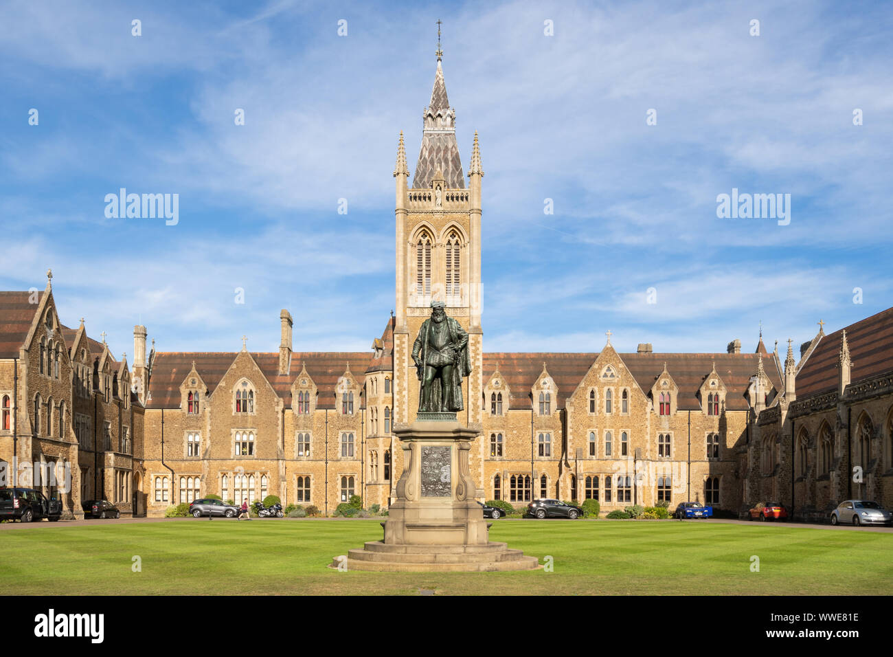 Charterhouse School, eine historische Internat in Surrey, England, UK, ursprünglich gegründet von Thomas Sutton in London, bevor er im Jahr 1872 Stockfoto