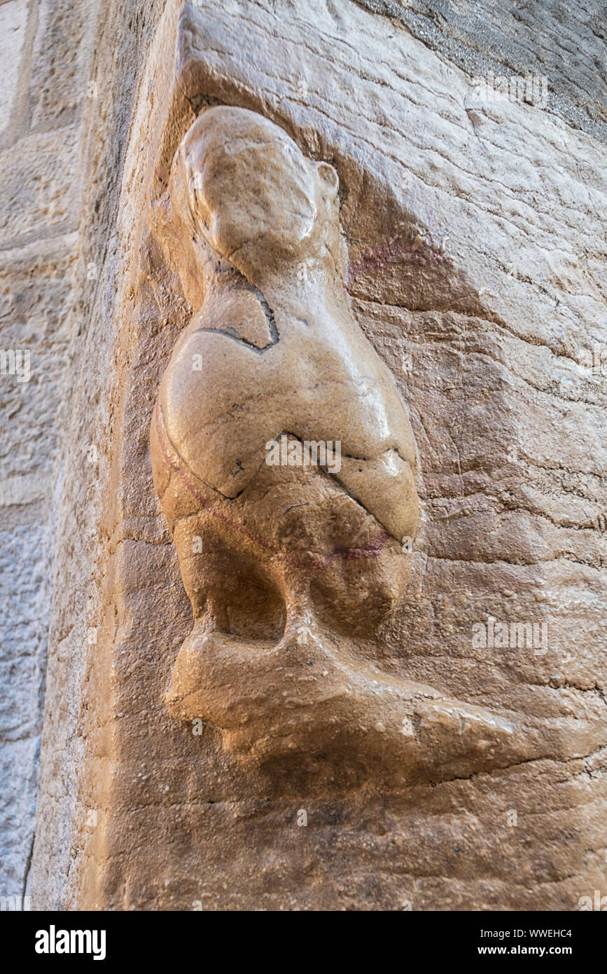 Eule von Dijon, Côte d'Or, Burgund, Frankreich, Europa, Stockfoto