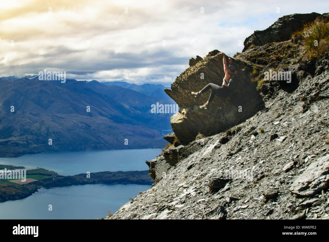 Neuseeland auf einer Roadtrip durch die Südinsel Stockfoto