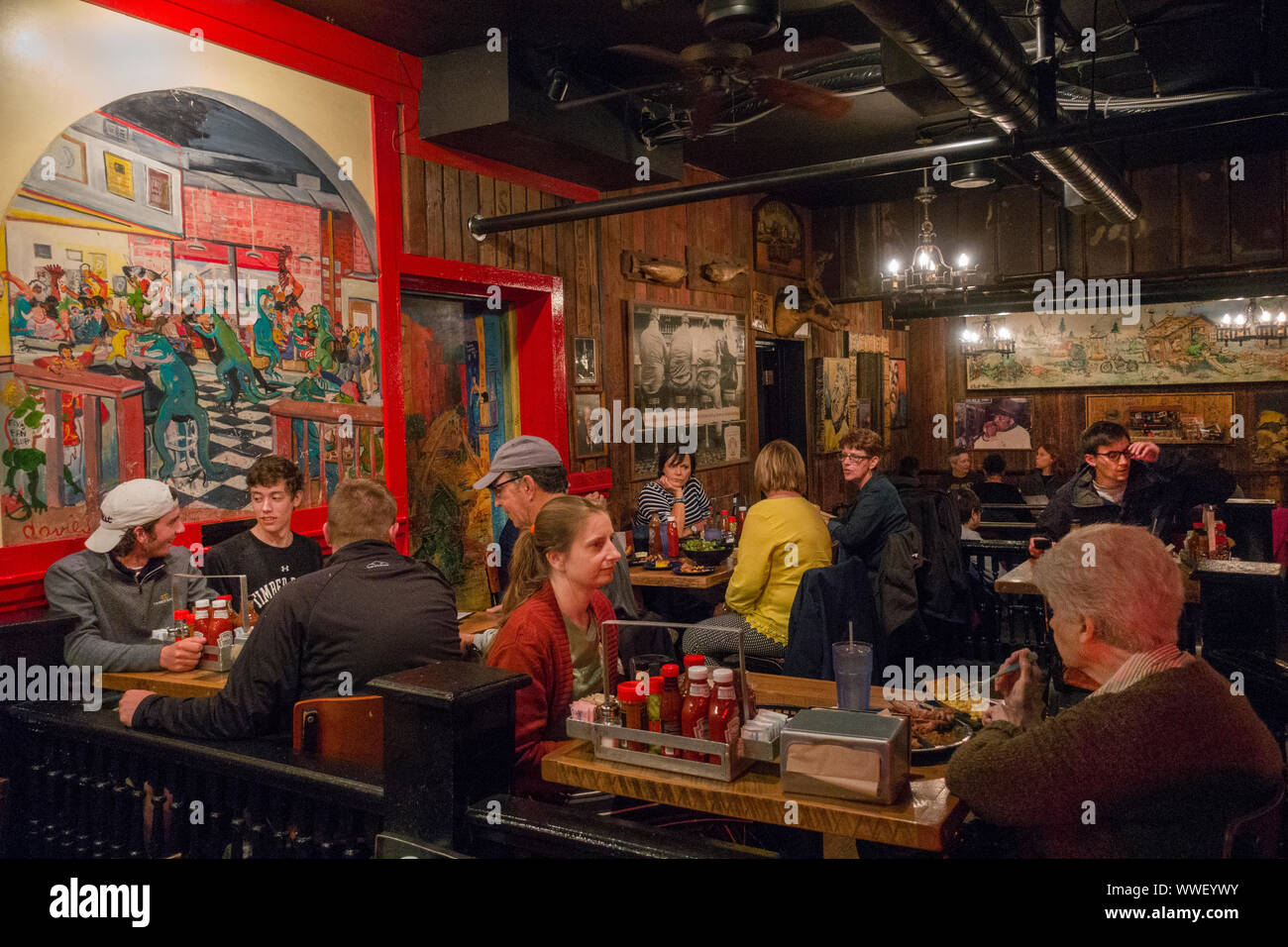 Dinosaurier-Bar b que BBQ in Syracuse NY Stockfoto