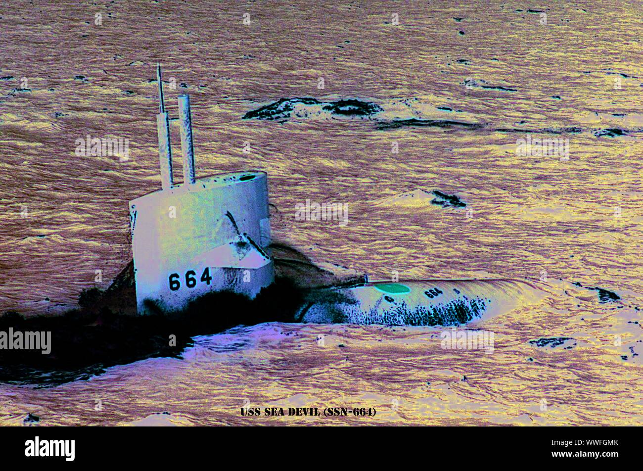USS SEA DEVIL (SSN-664) Stockfoto