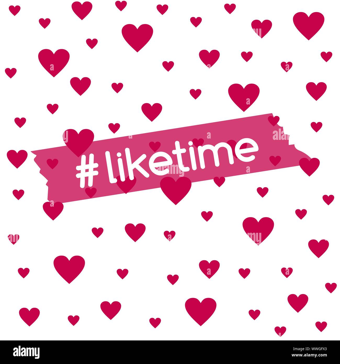 Liketime. Vector Hintergrund für Social Media Blog Stock Vektor