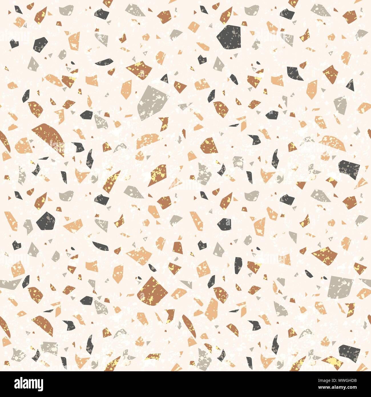 Vektor nahtlose terrazzo Textur. Venezianische Boden Hintergrund Stock Vektor