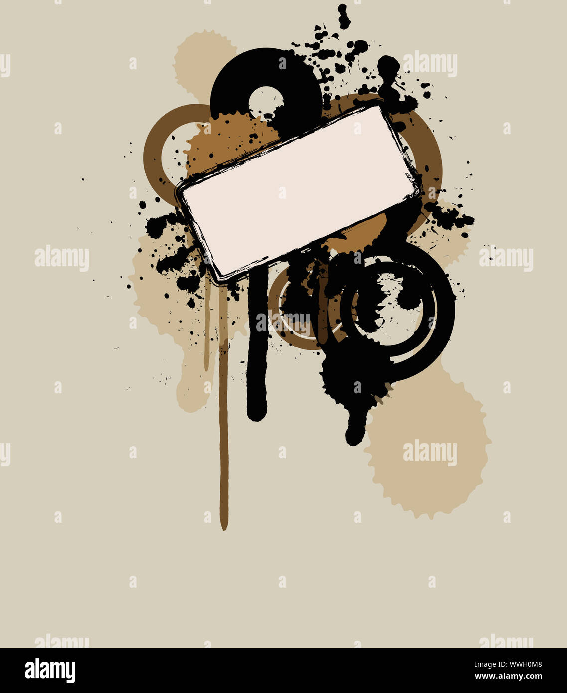 Grunge Vintage-Stil (ideal für Ihre Kunstwerke) Stockfoto