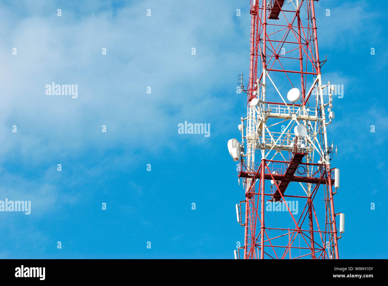 Antenne mit Platz für Ihren Text Stockfoto