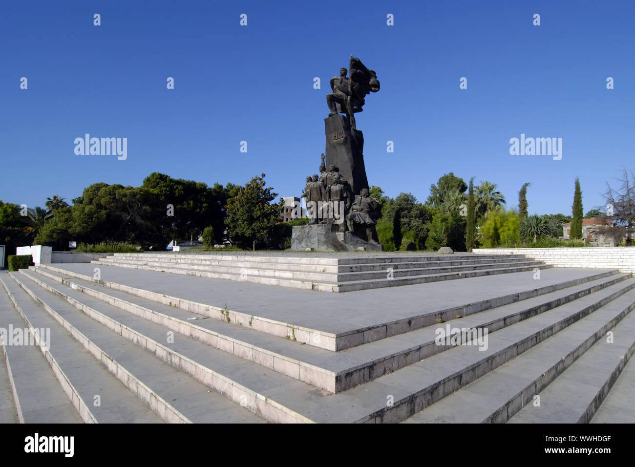 Denkmal der Unabhängigkeit in Vlora Albanien Stockfoto